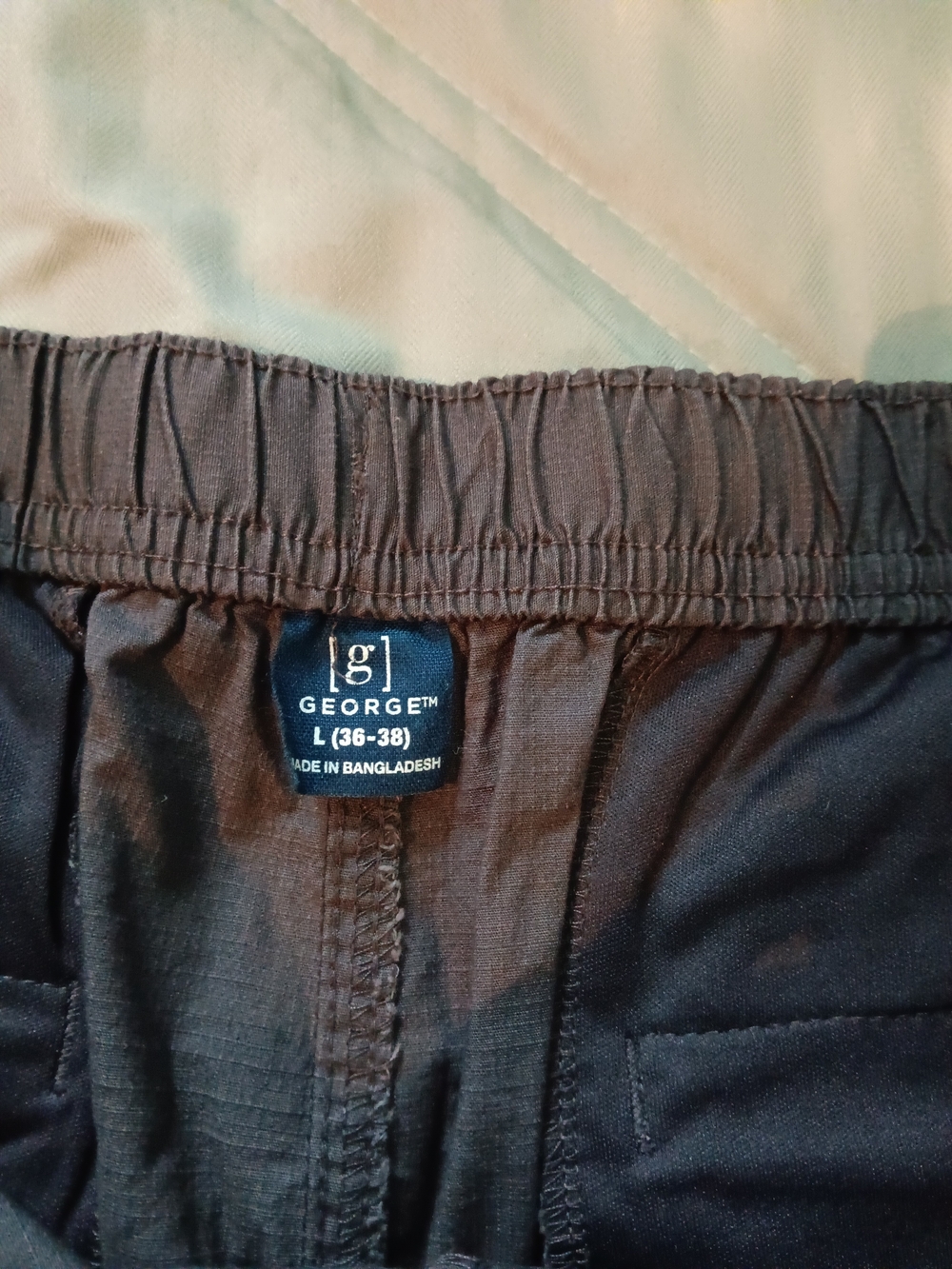 George Black Elastic Waist Mens Jogger Pants